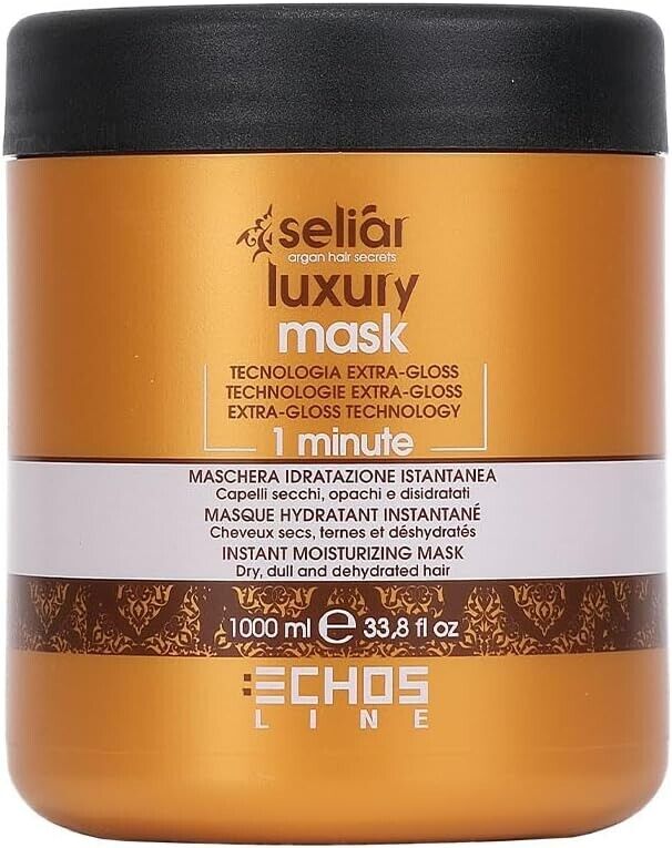 Echosline Seliàr Luxury Moisturizing Mask For Dry & Dehydrated Hair 1000ml | Daily Supplies