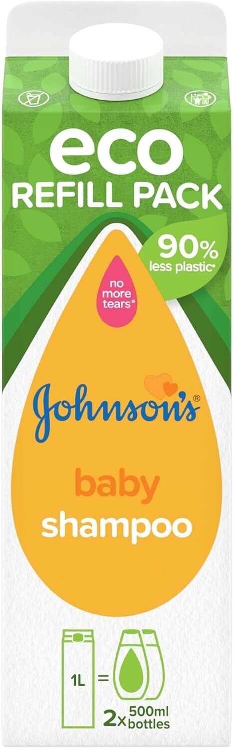 Johnsons Baby Shampoo Refill Pack 1L | Daily Supplies