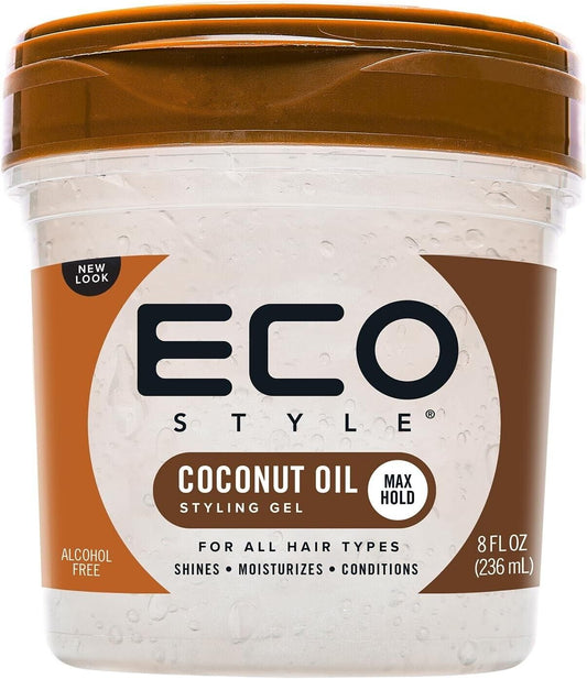 Eco Style Hair Gel Coconut Oil Max Hold 236ml | Daily Supplies