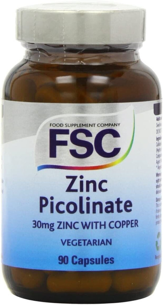 FSC Zinc Picolinate and Copper 30mg 90 Tablets | Daily Supplies