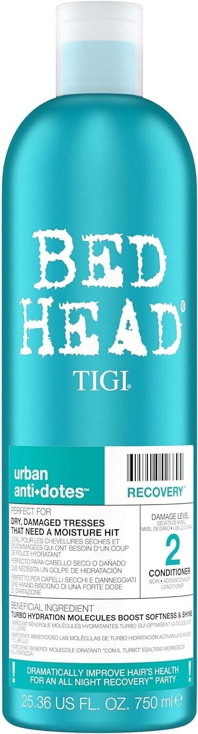 TIGI Urban Antidotes Recovery Moisturising Conditioner for Dry, Damaged Hair 750ml | Daily Supplies