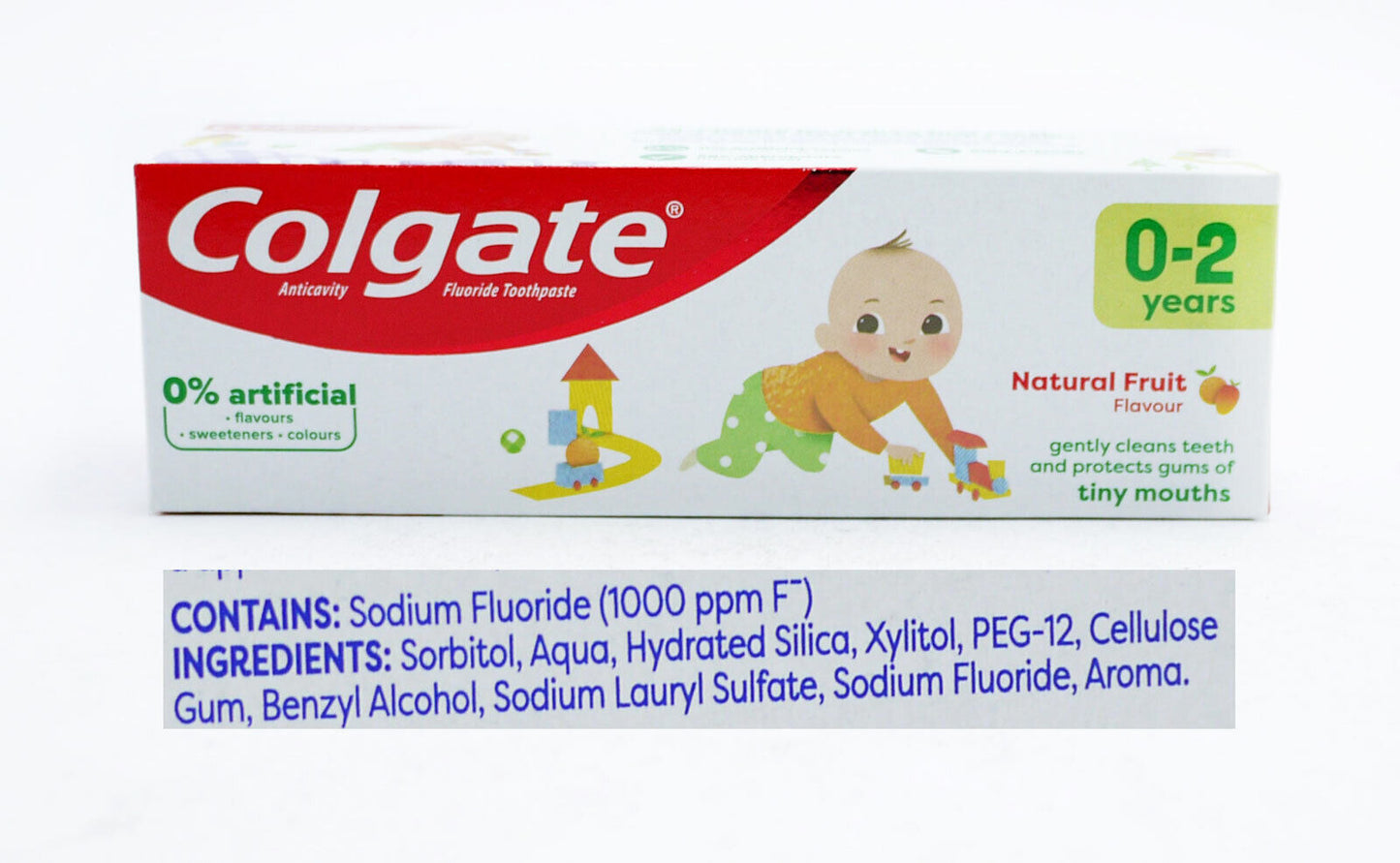 Colgate Baby Toothpaste 0-2 Years Natural Fruit Flavour 50ml | Daily Supplies