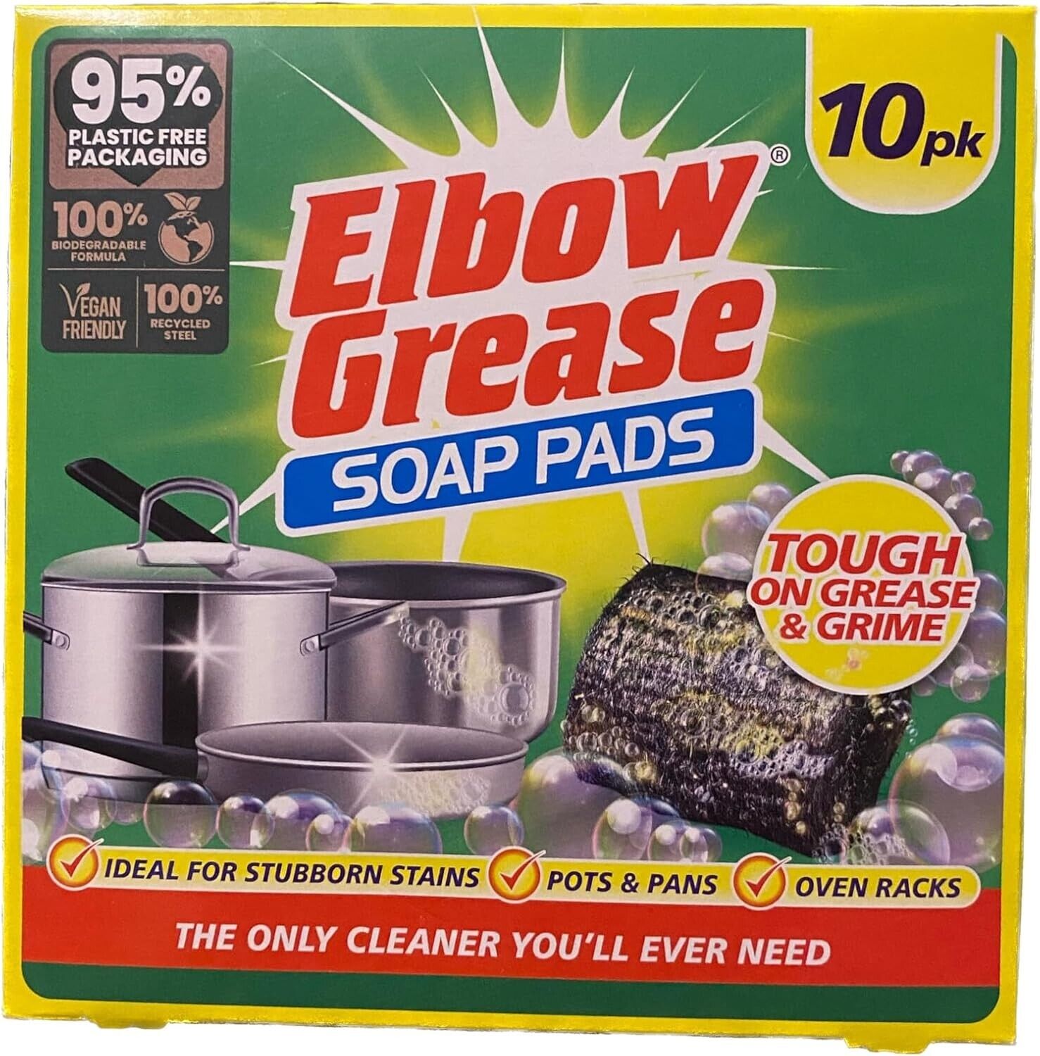 Elbow Grease Soap Pads 10 Pads Pack | Daily Supplies