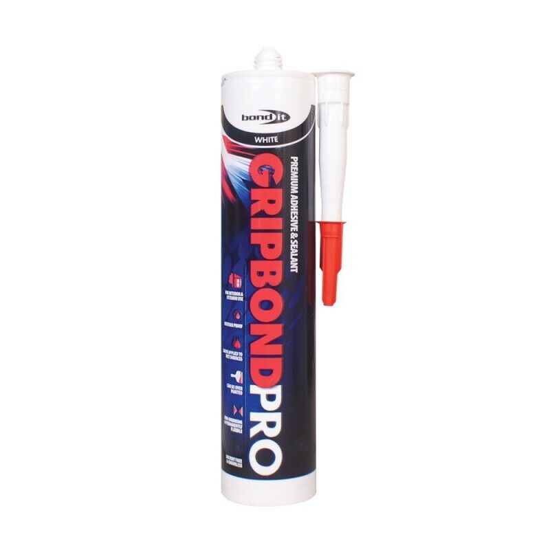 Bond It Gripbond Pro White Hybrid Adhesive Sealant 310ml | Daily Supplies