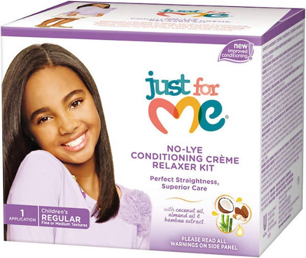 Just For Me No-Lye Conditioning Creme Relaxer Kit Regular | Daily Supplies