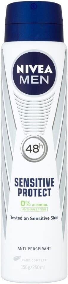 NIVEA MEN Sensitive Protect Anti-Perspirant Deodorant Spray 250ml | Daily Supplies
