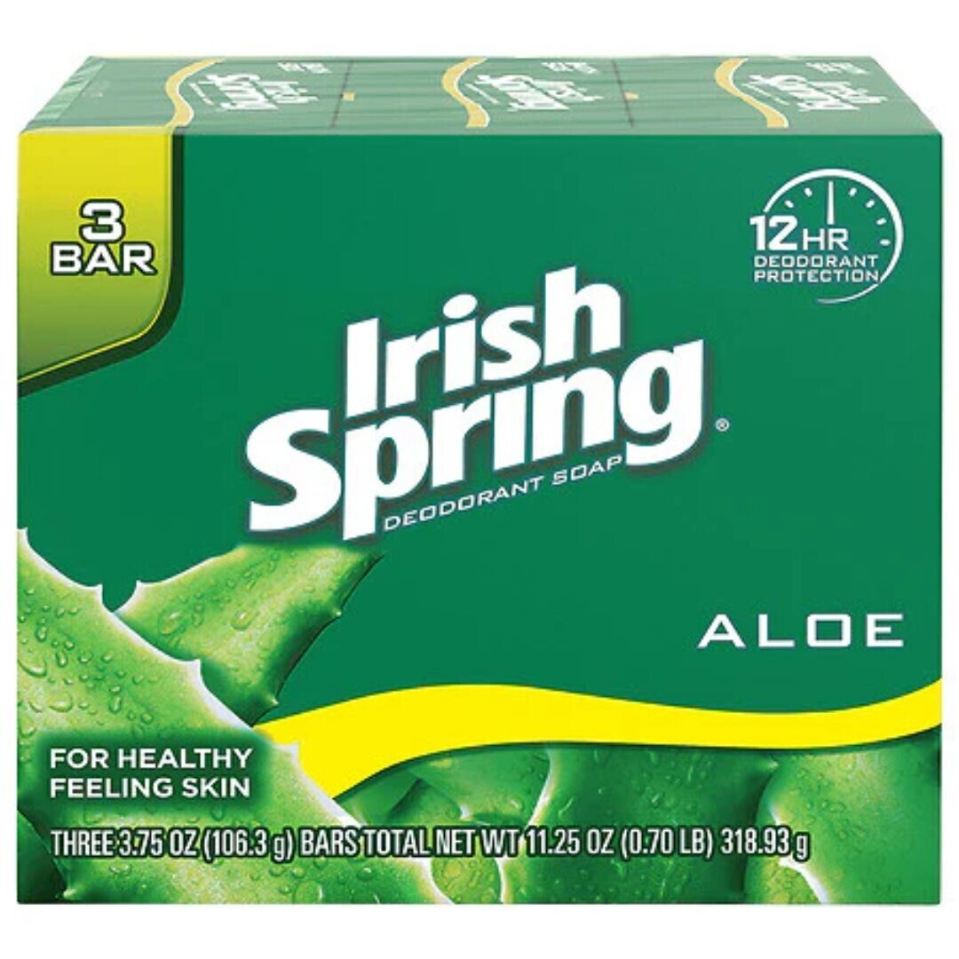 Irish Spring Deodorant Soap Bar Aloe Vera 106g | Daily Supplies