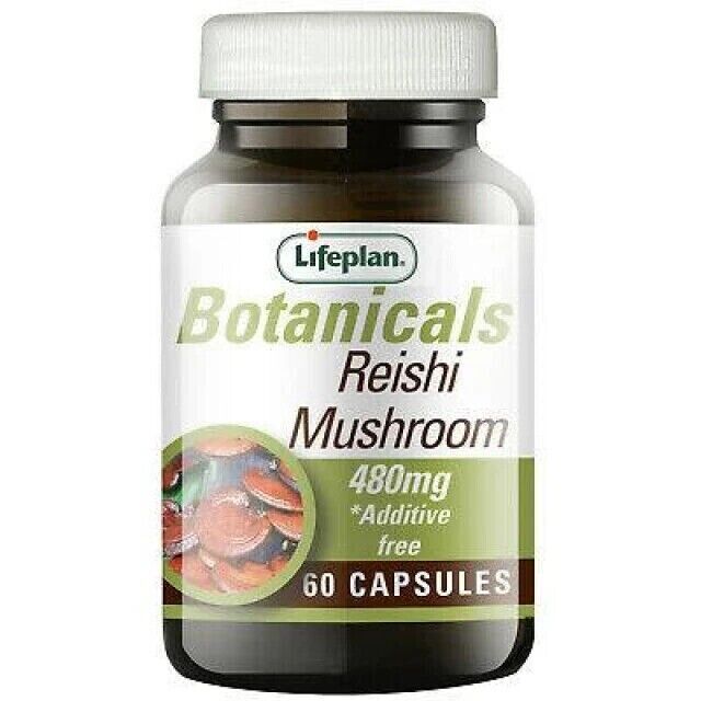 Lifeplan Botanicals Reishi Mushroom 480mg Additive Free 60 Capsules | Daily Supplies