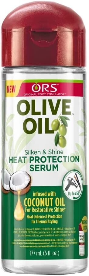 ORS Heat Protection Serum Silken & Shine Olive Oil 177ml | Daily Supplies