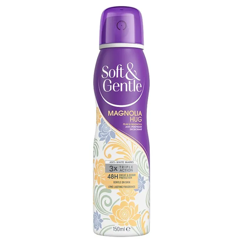 Soft & Gentle Magnolia Hug Anti-Perspirant Deo Spray 150ml | Daily Supplies