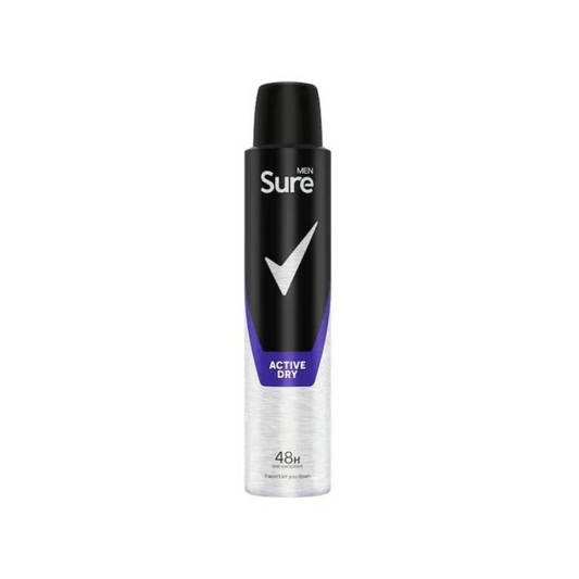 Sure Men Active Dry Antiperspirant Deodorant Aerosol 200ml | Daily Supplies
