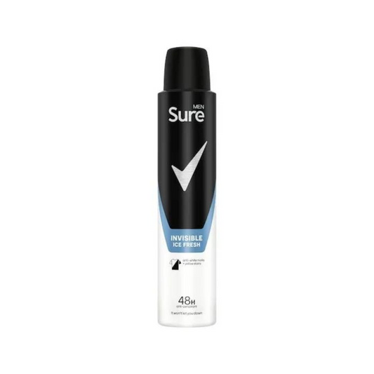 Sure Men Invisible Ice Antiperspirant Deodorant Aerosol 200ml | Daily Supplies