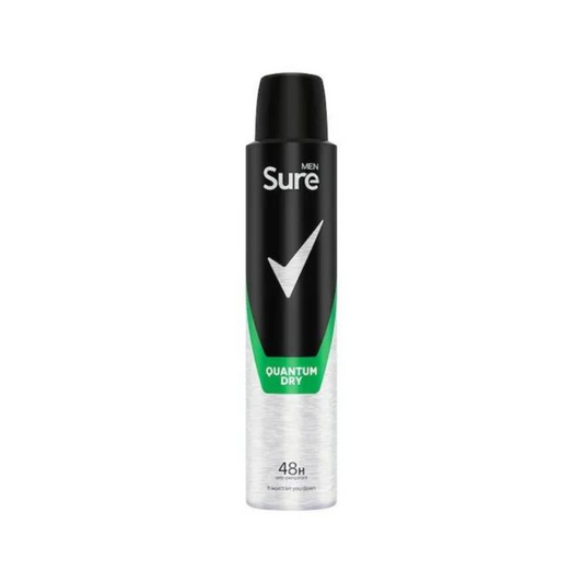 Sure Men Quantum Dry Antiperspirant Deodorant Aerosol 200ml | Daily Supplies