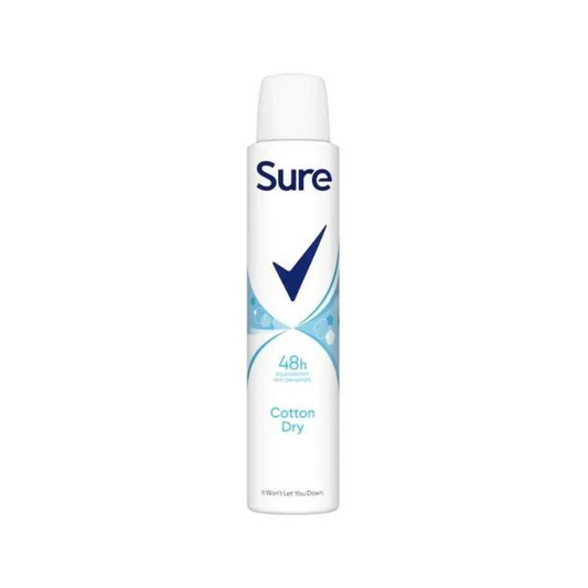Sure Cotton Dry Antiperspirant Deodorant for Women 200ml | Daily Supplies