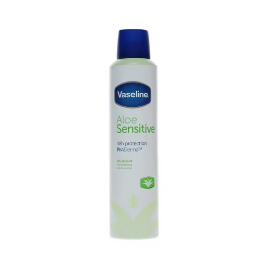 Vaseline Aloe Sensitive Pro-Derma Anti-Perspirant Spray 250ml | Daily Supplies