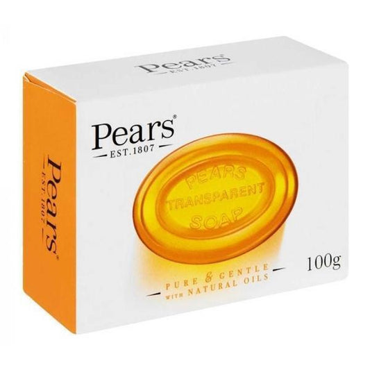 Pears Gentle Care Transparent Soap Bar Mild Cleansing Formula 100g | Daily Supplies