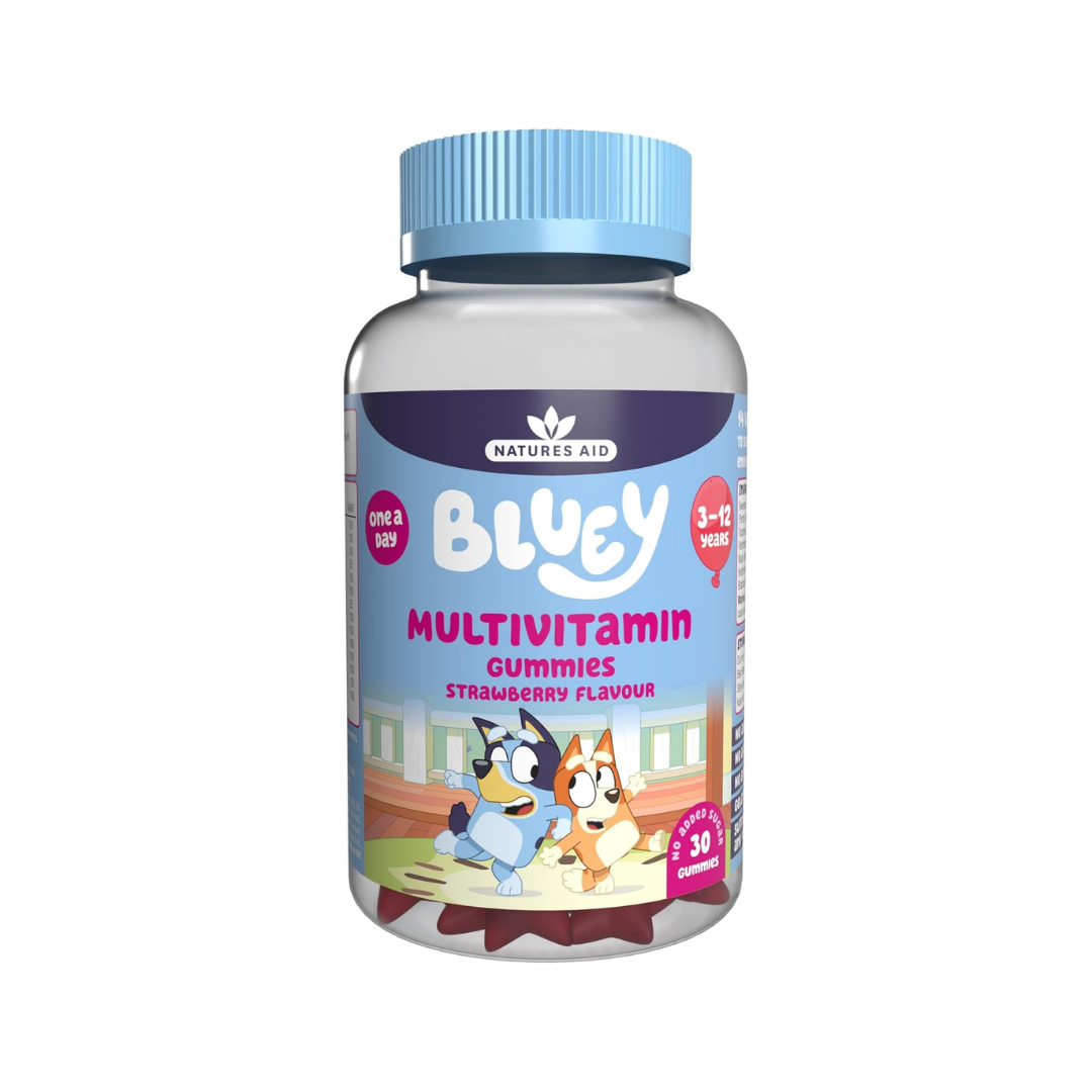 Natures Aid Bluey Kids Multivitamin Gummies for Children 30 Gummies | Daily Supplies