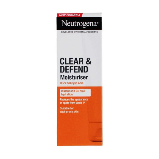 Neutrogena Clear and Defend Moisturiser 50 ML | Daily Supplies