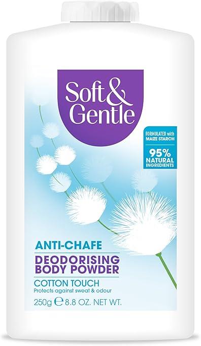 SOFT & GENTLE Cotton Touch Deodorising Body Powder 250G | Daily Supplies