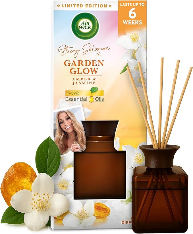 Air Wick Stacey Solomon Garden Glow Amber & Jasmine Reed Diffuser 80ml | Daily Supplies