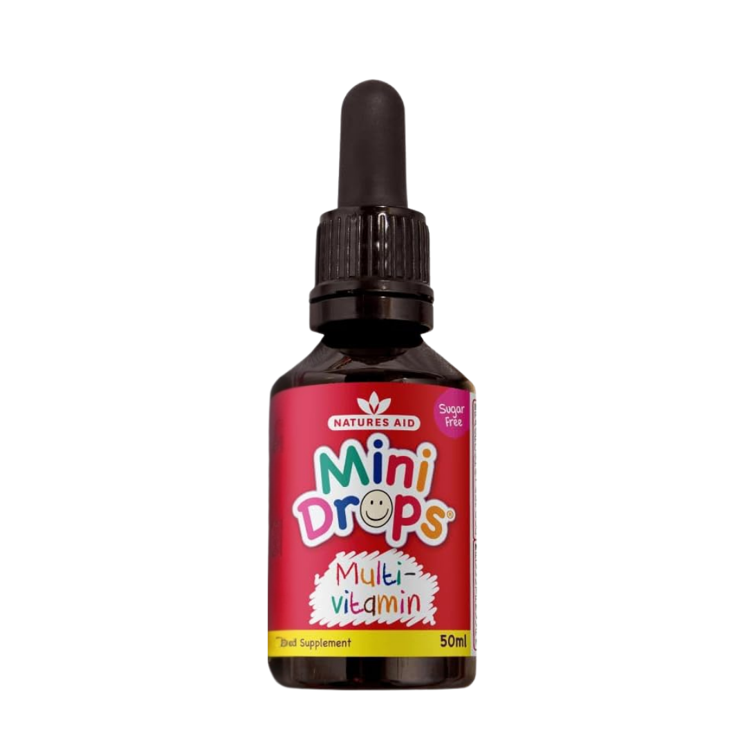 Natures Aid Mini Drops Multivitamin for Babies & Kids 50ml | Daily Supplies
