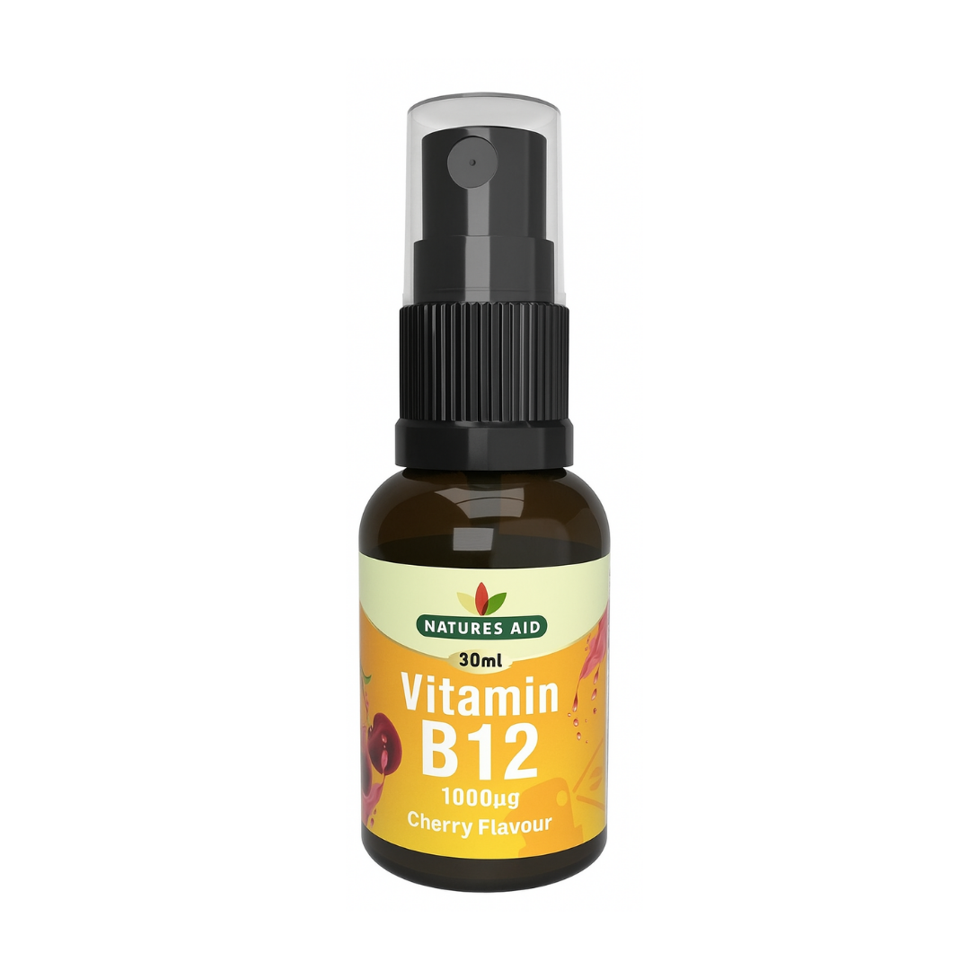 Natures Aid Vitamin B12 Daily Oral Spray 1000μg 30ml | Daily Supplies