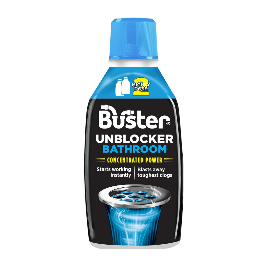 Buster Bathroom Drain Unblocker Clears Sinks Fast & Safe 600ml | Daily Supplies