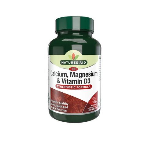 Natures Aid Calcium, Magnesium & Vitamin D3 90 Tablets | Daily Supplies