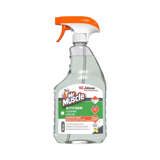 Mr Muscle Kitchen Cleaner Anti-Bacterial Lemon Spray 750ml | Daily Supplies