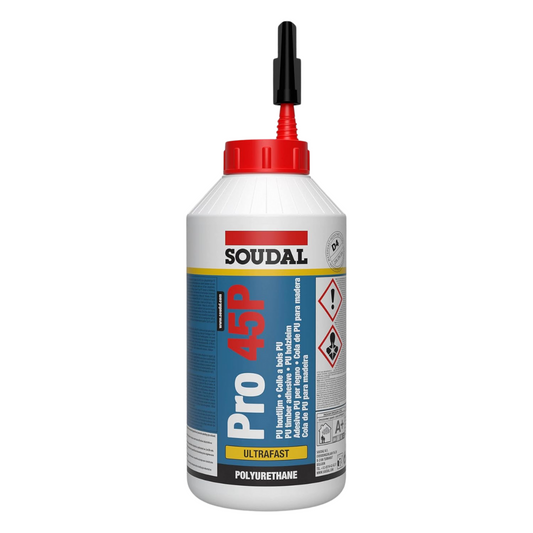 Soudal PRO 45P Waterproof D4 Wood Adhesive Strong Bond 750g | Daily Supplies