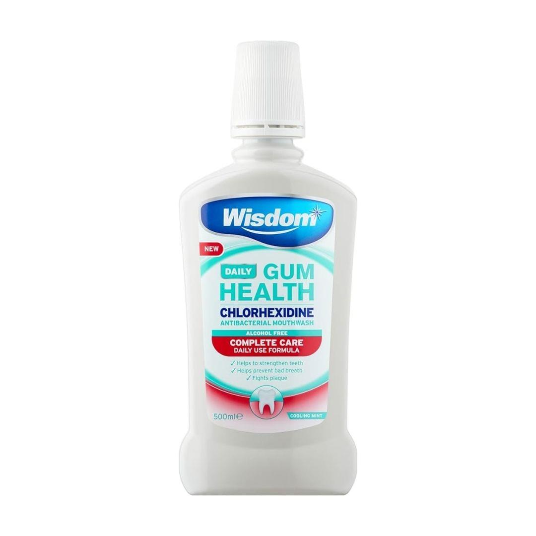 Wisdom Daily Gum Health Chlorhexidine Alcohol Free Mouthwash 500 ML | Daily Supplies