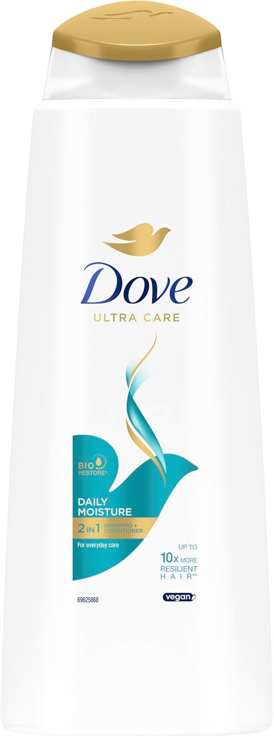 Dove Ultra Care 2in1 Daily Moisture Shampoo and Conditioner 400ml | Daily Supplies