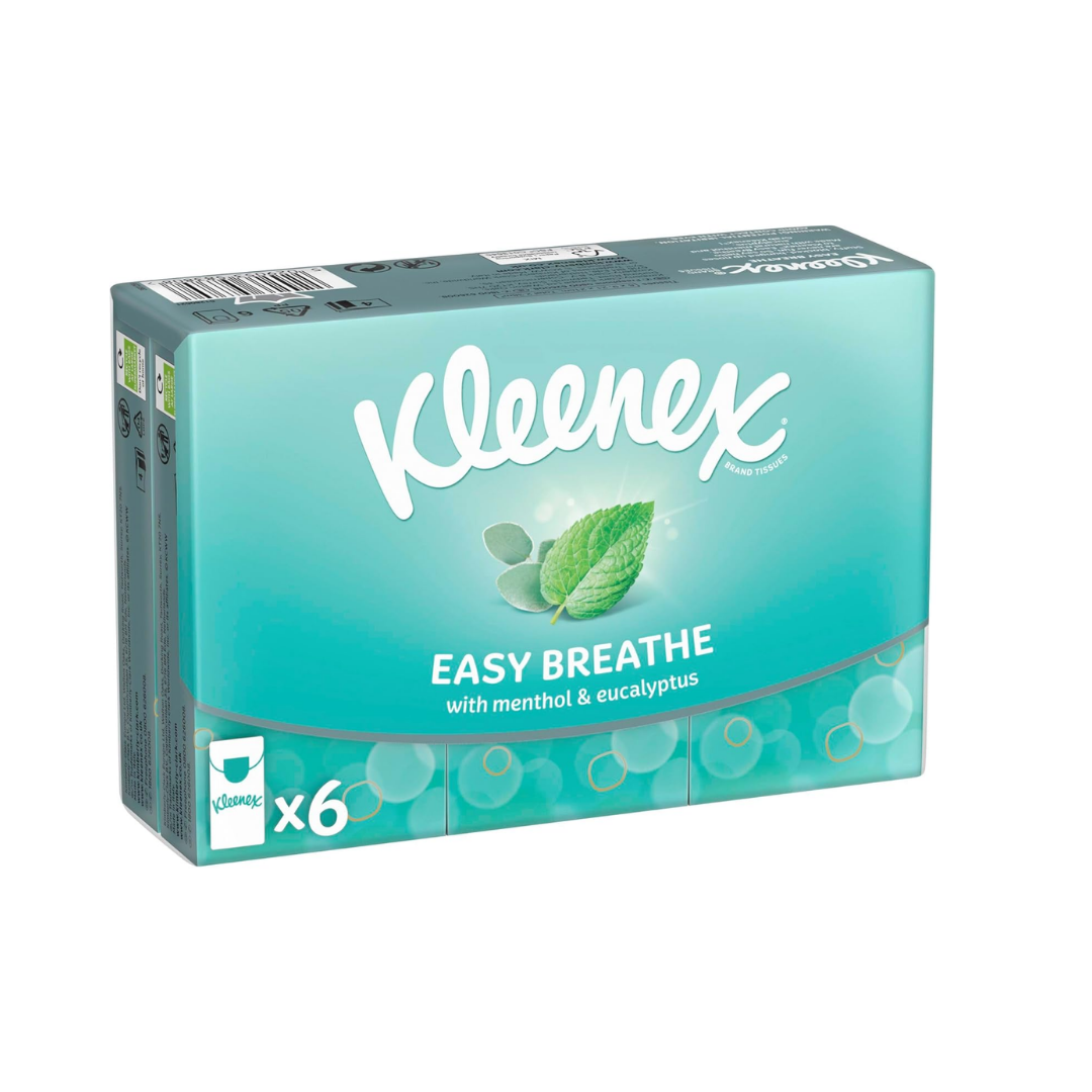 Kleenex Easy Breathe Travel Pocket Tissues 6 Pocket Pack | Daily Supplies