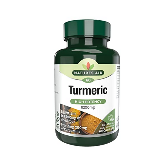 Natures Aid Turmeric High Potency 200mg Curcumin 60 Tablets | Daily Supplies