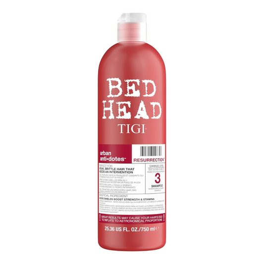 Bed Head by TIGI Resurrection Shampoo for Damaged Hair 750ml | Daily Supplies