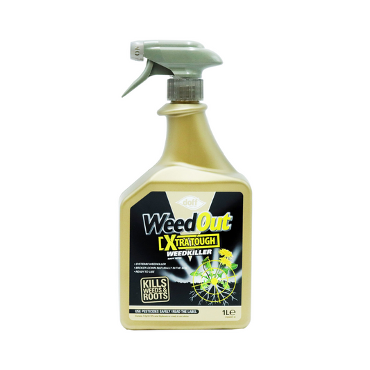 Doff WeedOut Xtra Tough Weedkiller Trigger Spray for Garden 1L | Daily Supplies