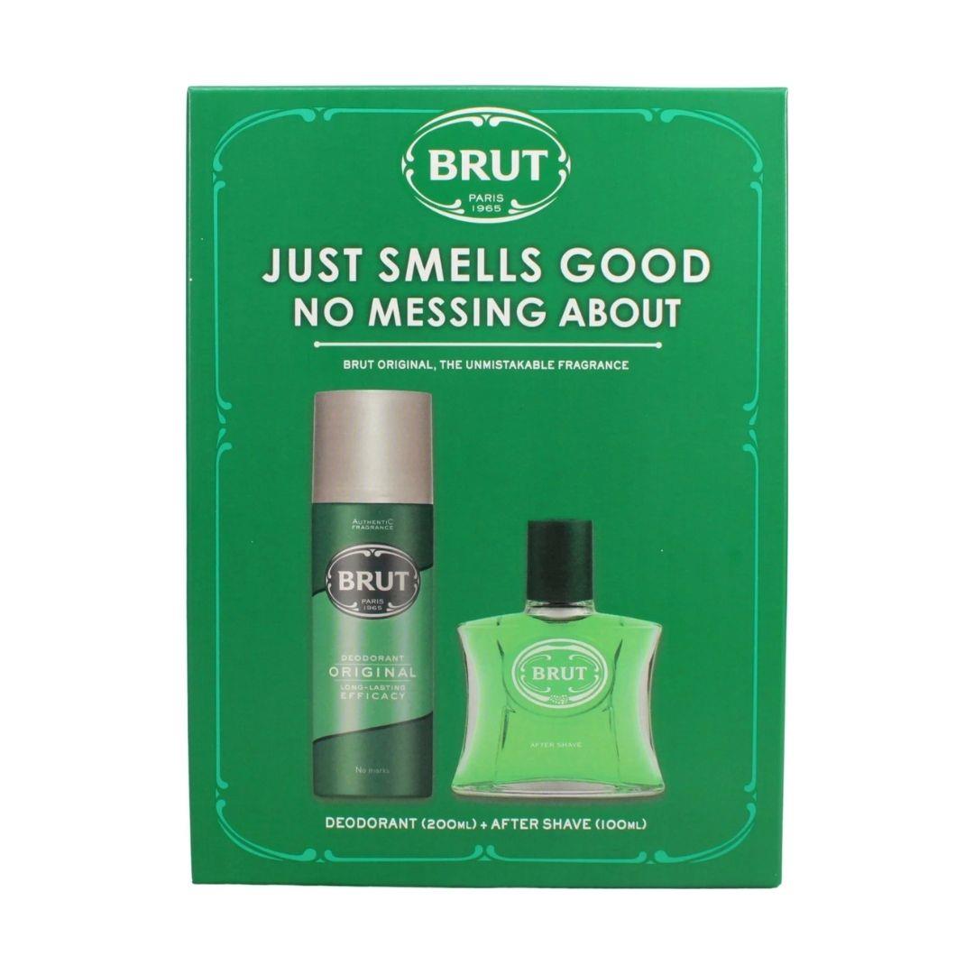 Brut Original 2 Piece Gift Set (Deodorant Spray + Aftershave) | Daily Supplies