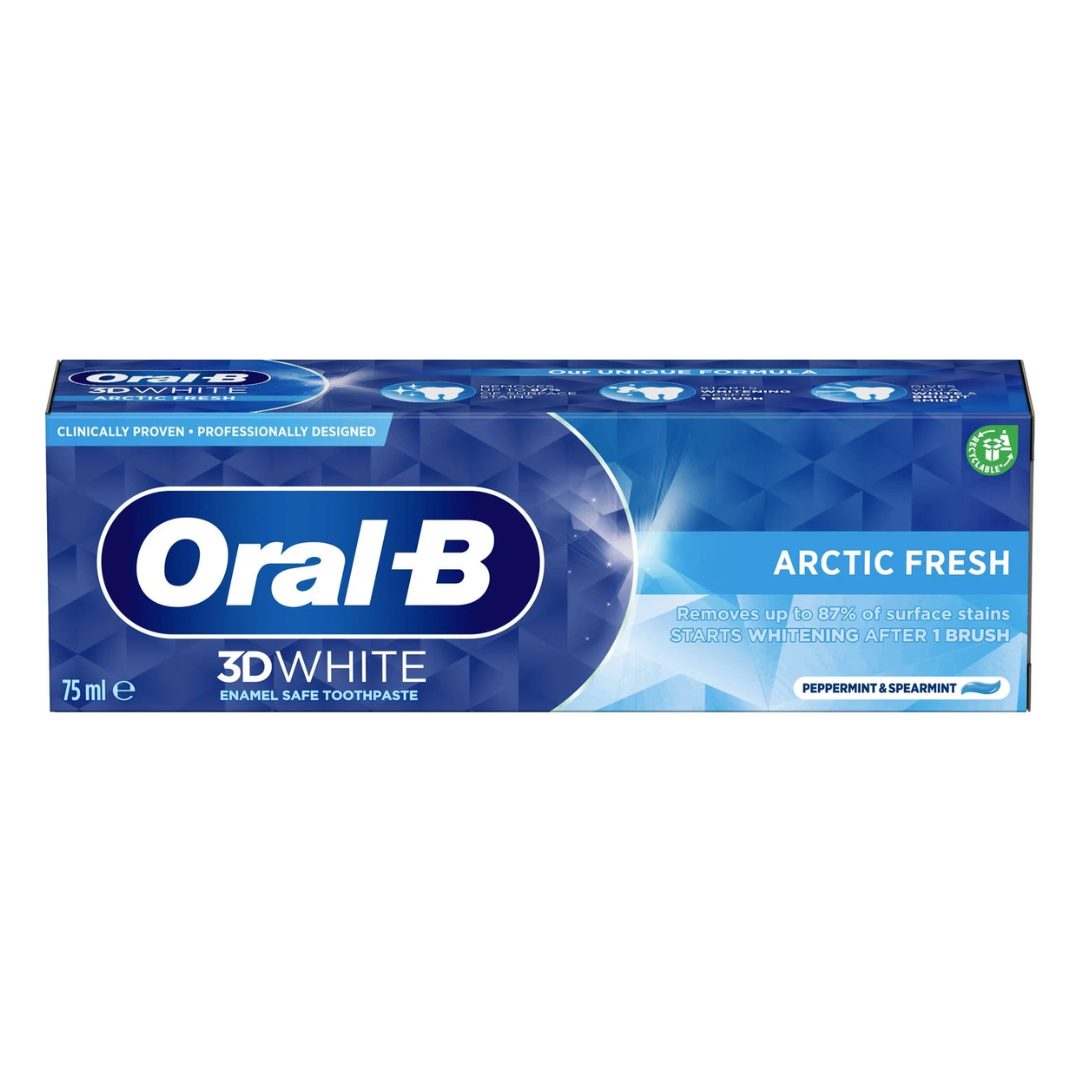 Oral-B 3D White Arctic Fresh Toothpaste 75ml | Daily Supplies