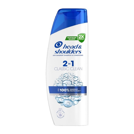 Head & Shoulders Classic Clean 2-in-1 Anti-Dandruff Shampoo 330ml | Daily Supplies