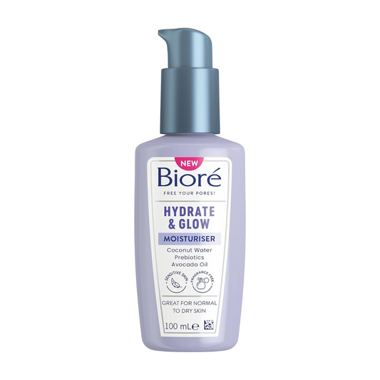 Biore Hydrate & Glow Moisturiser 100ml | Daily Supplies
