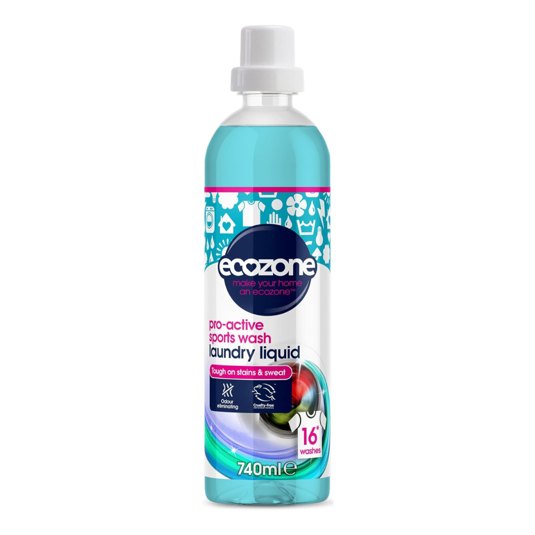 Ecozone Pro-Active Sports Wash Laundry Detergent 740 mL | Daily Supplies