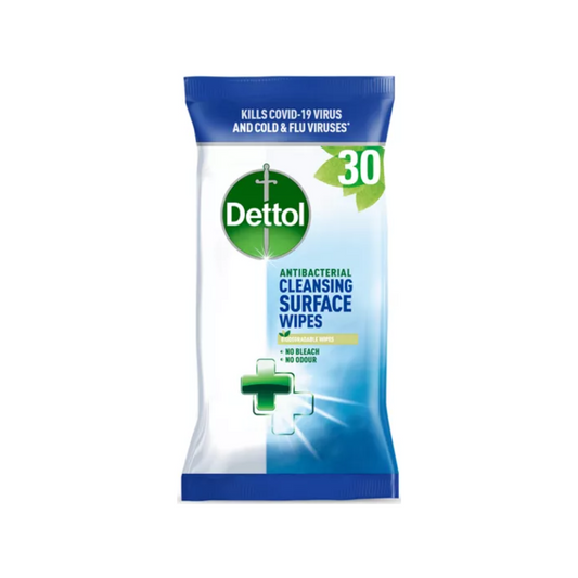 Dettol Antibacterial Surface Wipes 30 Large Wipes | Daily Supplies