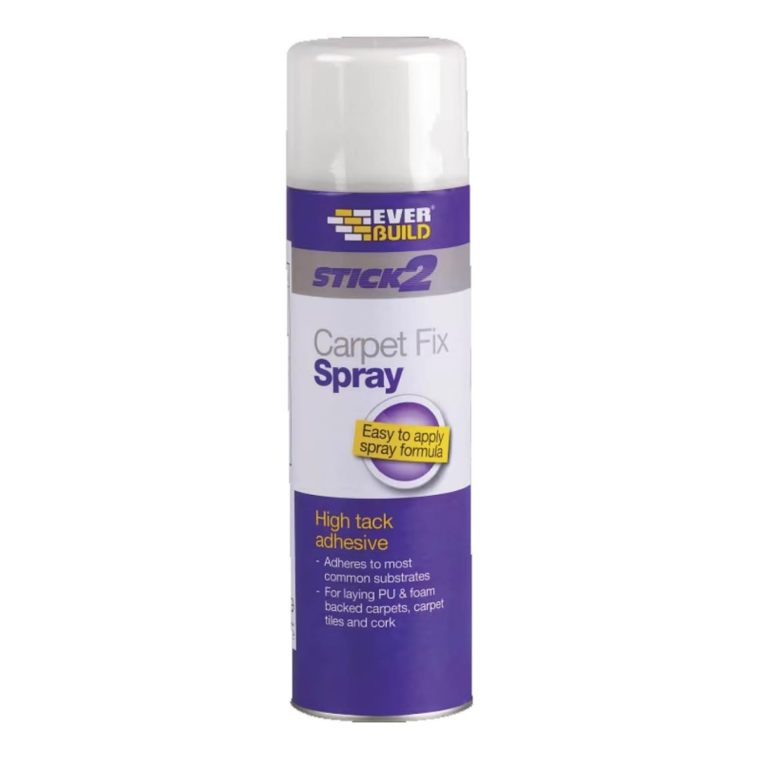 Everbuild Stick2 Carpet Fix Spray Adhesive Foaming Formula 500ml | Daily Supplies