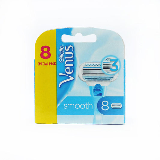 Gillette Venus Smooth Razor Blades for Women 8 Refills Pack | Daily Supplies