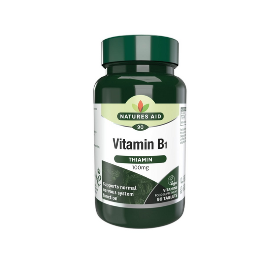 Natures Aid Vitamin B1 Thiamin 100mg Vegan 90 Tablets | Daily Supplies