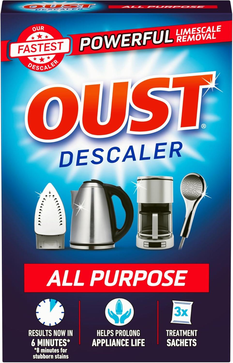 Oust Powerful All Purpose Descaler Limescale Remover 3 Sachets | Daily Supplies
