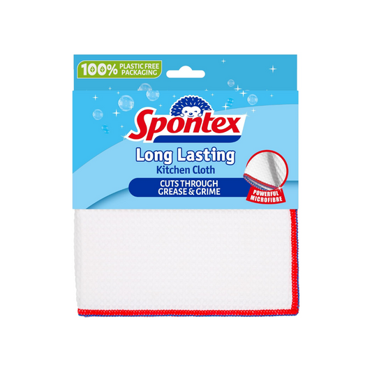 Spontex Long Lasting Kitchen Cleaning Cloth for Washing Up 1 Pack | Daily Supplies