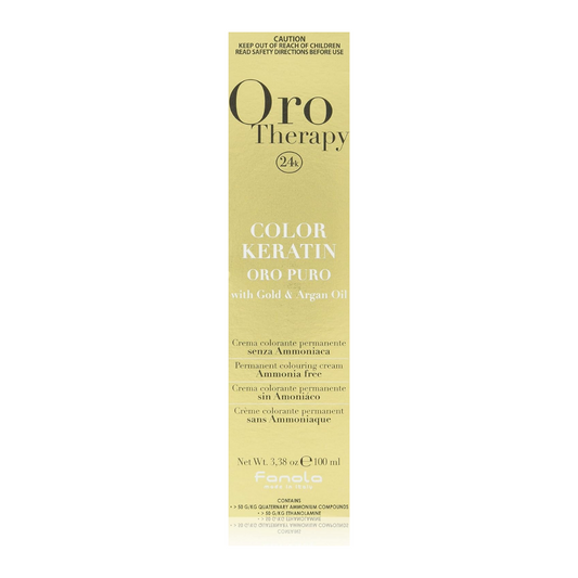 Fanola Oro Therapy Hair Color 1.0 Black with Keratin 100ml | Daily Supplies