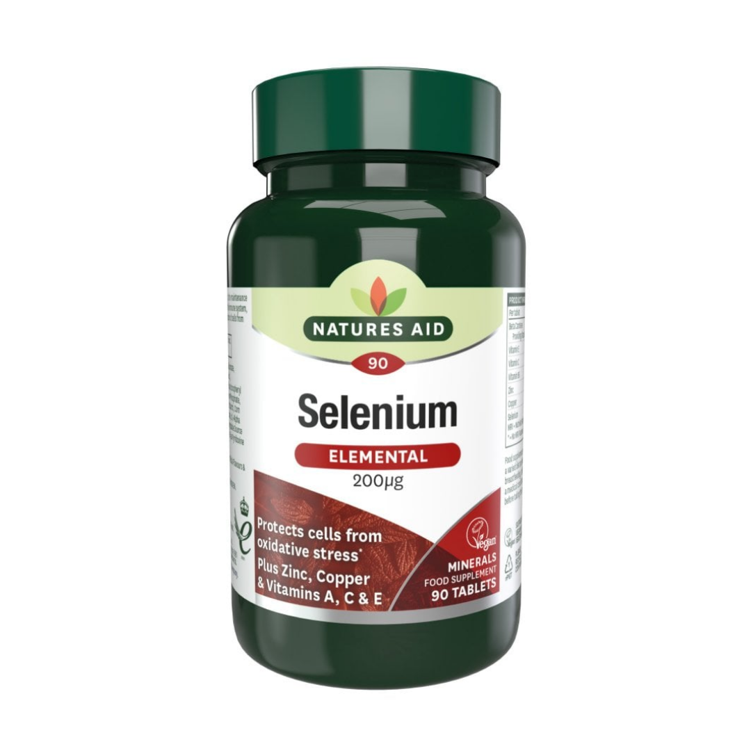 Natures Aid Selenium 200 µg with Vitamins A, C & E 90 Tablets | Daily Supplies