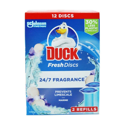 Duck Fresh Discs Toilet Cleaner Marine 2 Refills 72 ML | Daily Supplies